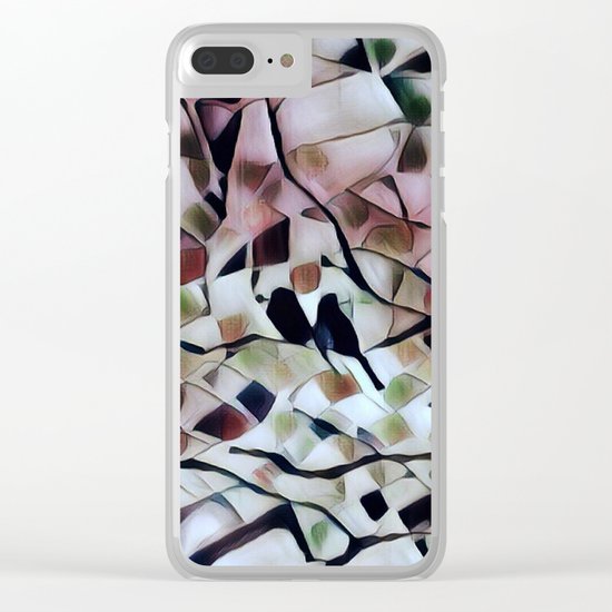 Absract Birds in a Tree Clear iPhone Case