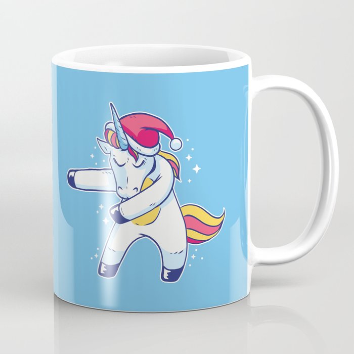 Christmas Unicorn Floss Coffee Mug