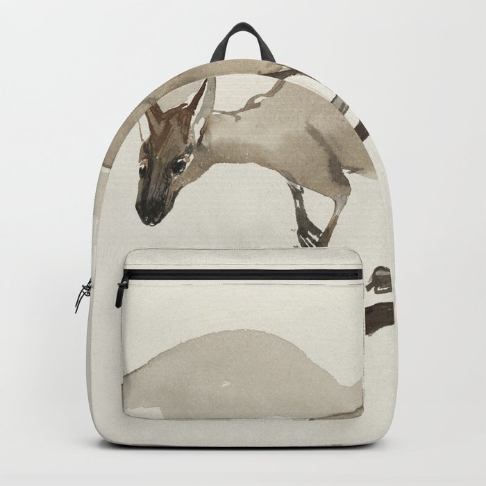Kangaroo illustration Backpack