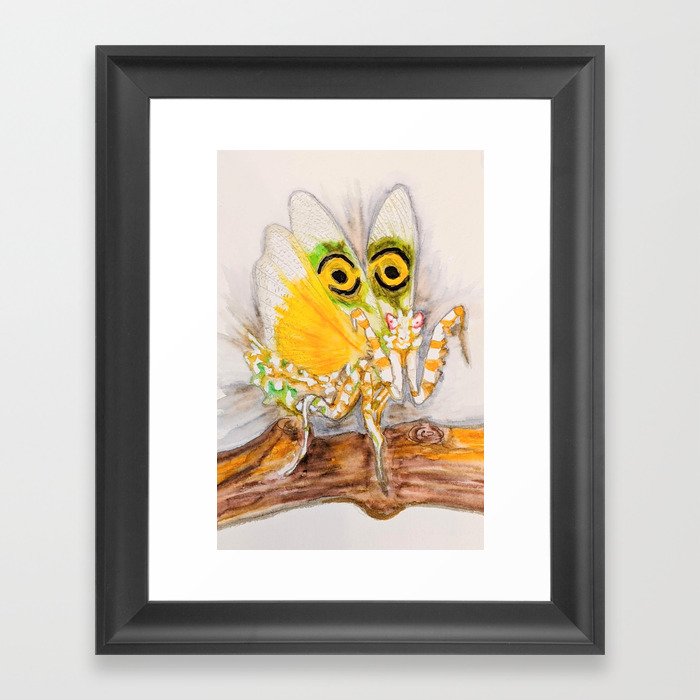 orchid mantis Framed Art Print