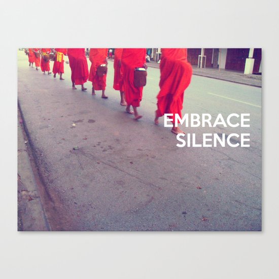 Embrace Silence Canvas Print