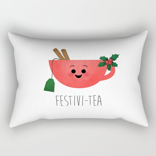 Festivi-tea Rectangular Pillow