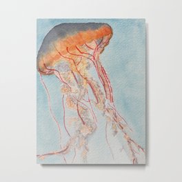 Stinging Nettle Jellyfish Metal Print