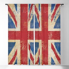 Union Jack UK England Flag British Blackout Curtain