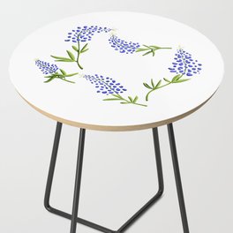 Texas Bluebonnets // Texas State Flower Outline Side Table