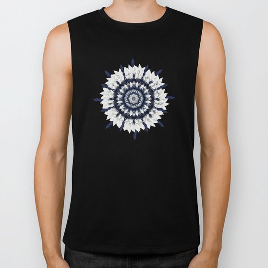 Blue Sash Mandala Biker Tank