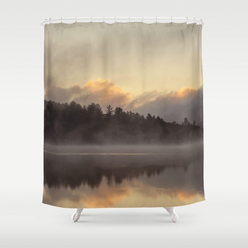 Adirondack Sunrise Shower Curtain By Bonniemartin Society6