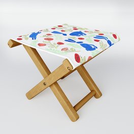 Bunnies in the Poppies Folding Stool
