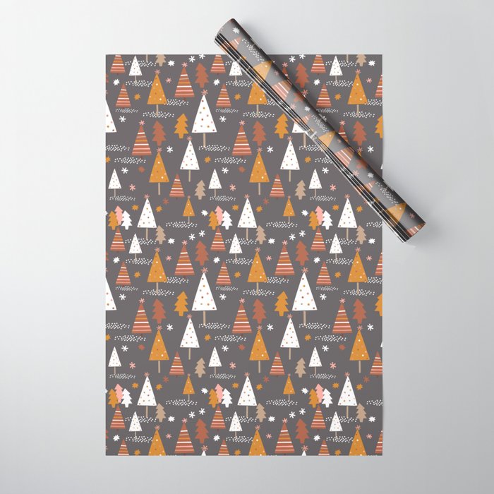 Boho Trees Wrapping Paper
