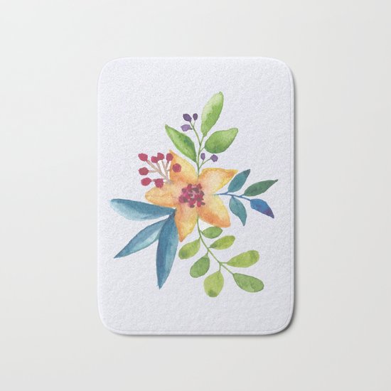 Flowers -a6 Bath Mat