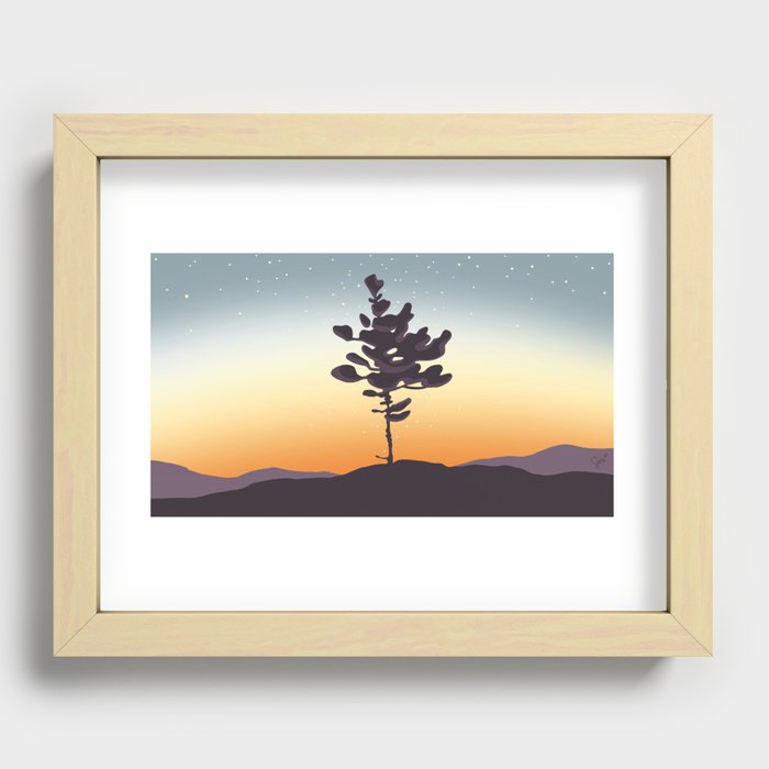 Sunset Drive in Kawartha Lakes Recessed Framed Print