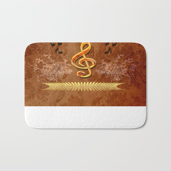 Music, clef Bath Mat