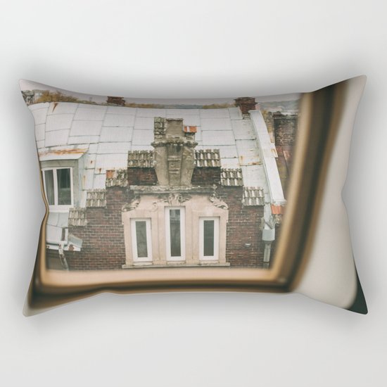 Through the window Rectangular Pillow