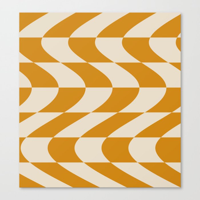 Abstraction_NEW_WAVE_YELLOW_COOL_PATTERN_POP_ART_1228A Canvas Print