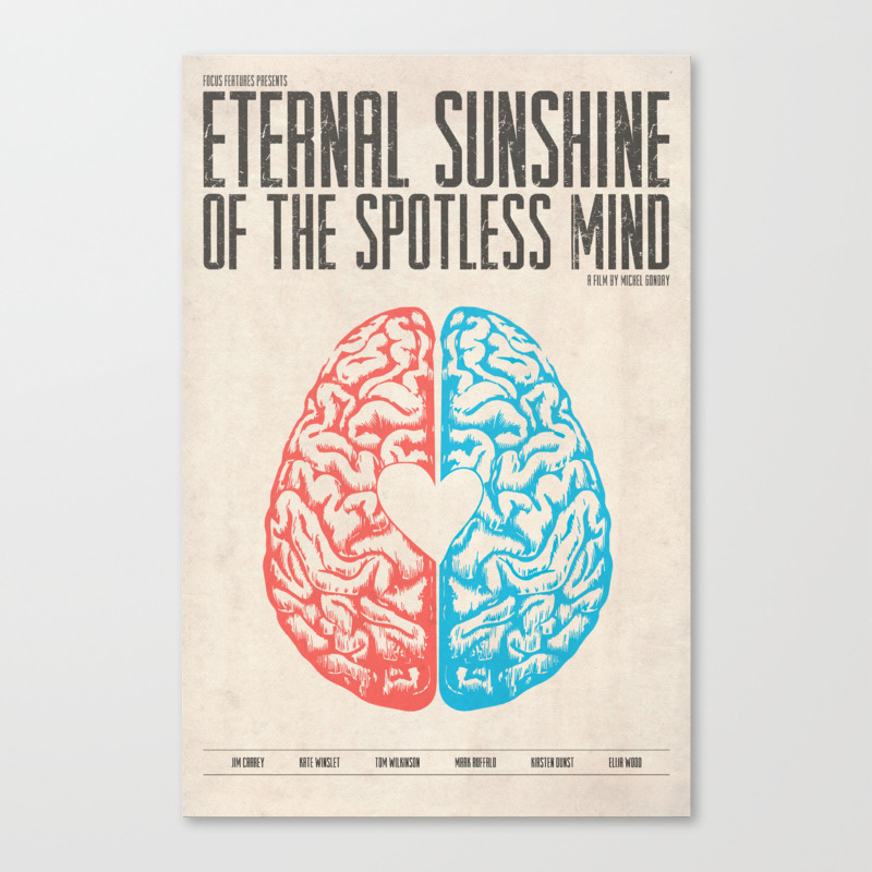 Eternal Sunshine Of The Spotless Mind Alternative Movie Poster Canvas Print By Anthonydecarolis Society6