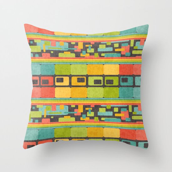Retro Overload Throw Pillow