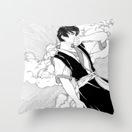 Fire Prince Throw Pillow