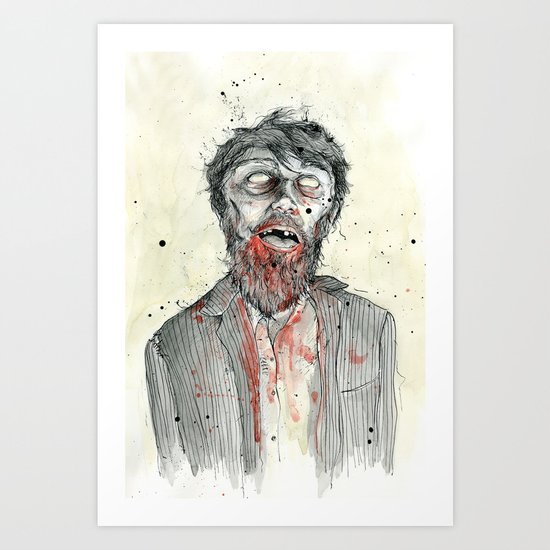Zombie! Art Print