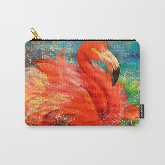 Flamingo Carry-All Pouch