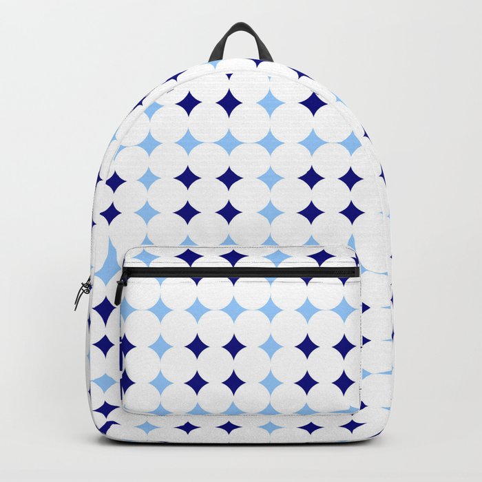 Symmetric patterns 152 blue and pink Backpack