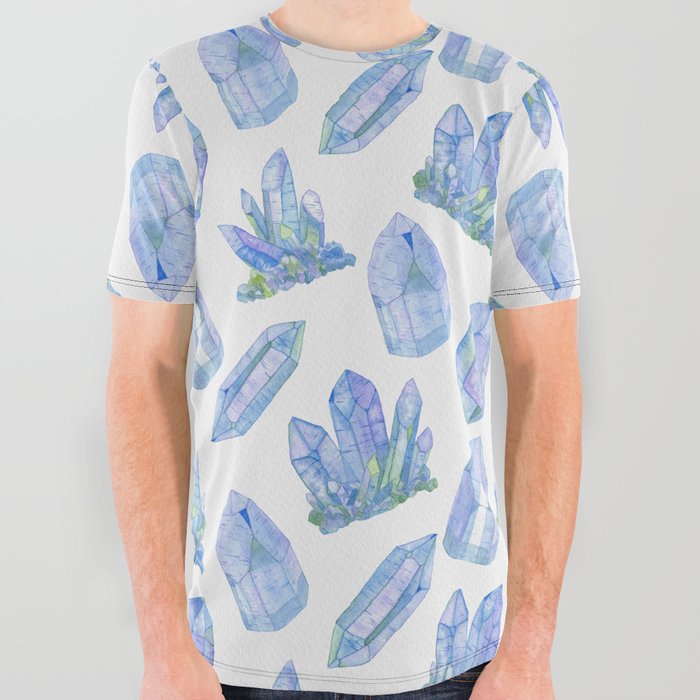 Crystals - Tanzanite All Over Graphic Tee