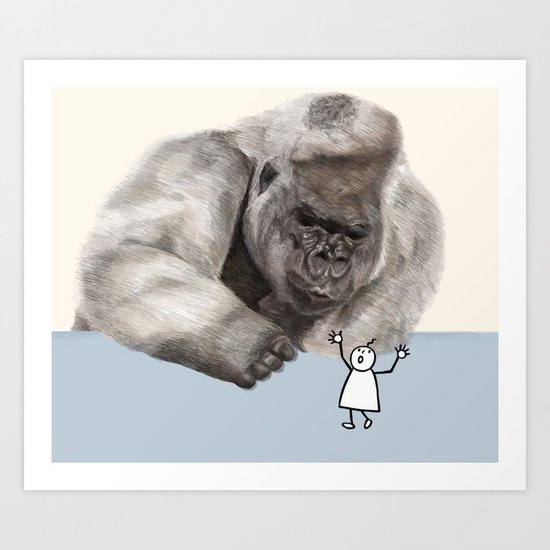 Gorilla Art Print