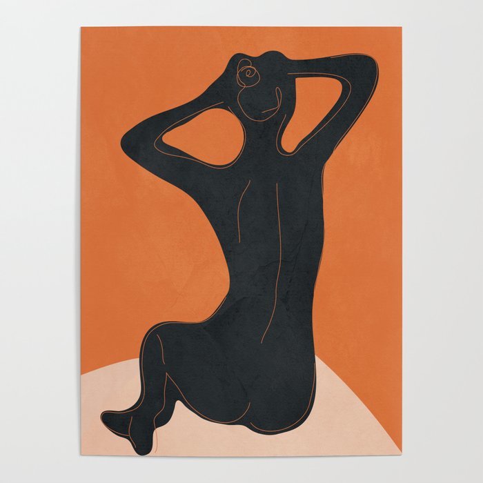 Abstract Nude I Poster
