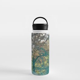 Aqua blue forest 3 Water Bottle
