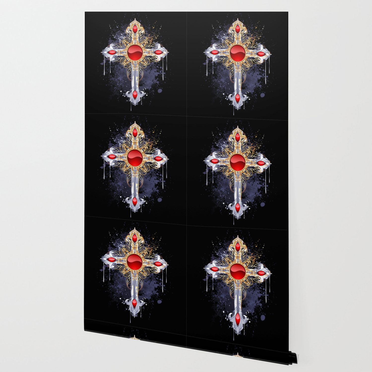 Gothic Cross Wallpaper By Blackmoon9 Society6