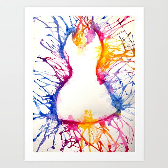 Colorful dress Art Print