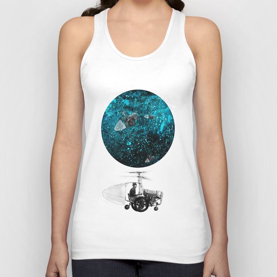 walk in space Unisex Tank Top