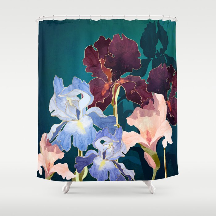 Iris Abstract Shower Curtain
