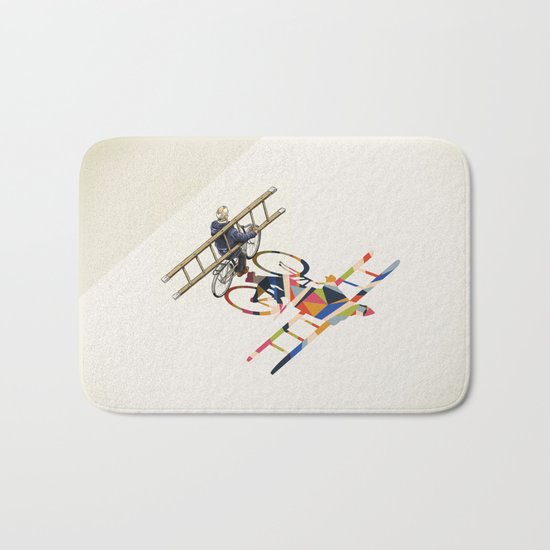 Walking Shadow, Bicyclist Bath Mat