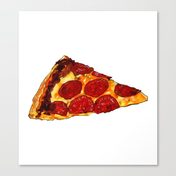 Pepperoni Pizza Canvas Print
