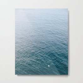Serenity At Sea Metal Print | Digital, Blue, Maine, Beach, Acadianationalpark, Newengland, Nautical, Waves, Minimal, Photo 