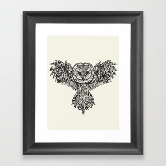 Barn Owl Framed Art Print