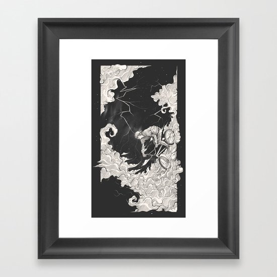 Ridin' The Storm Out Framed Art Print