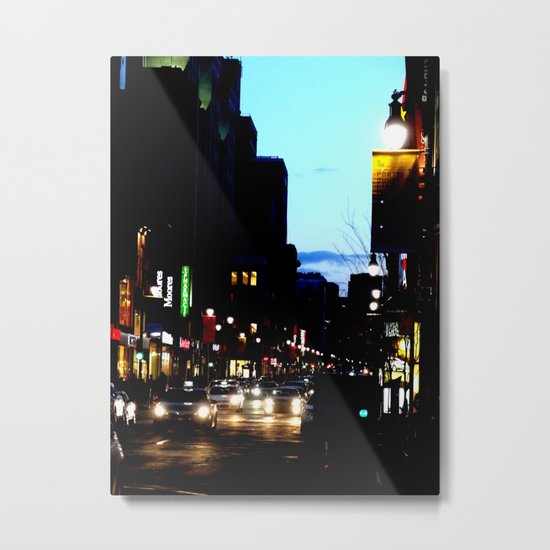DownTowN - Night's coming Metal Print