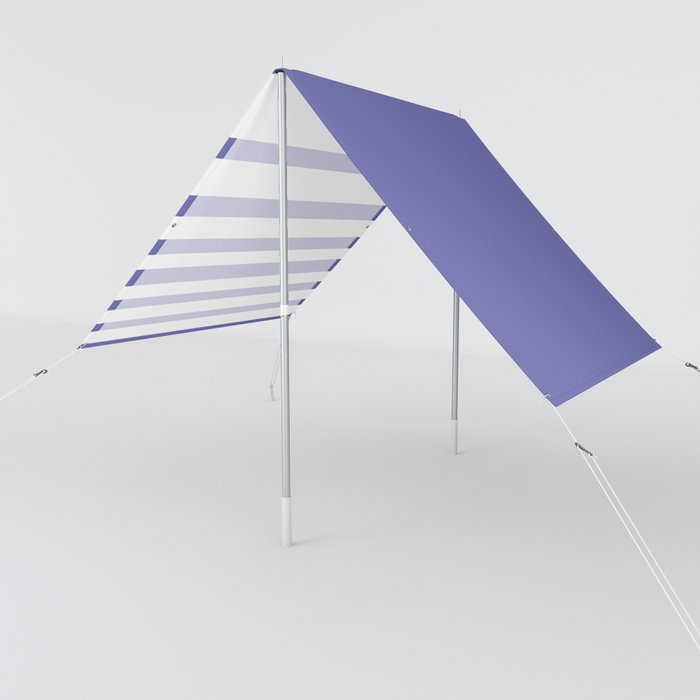 Color of the Year 2022 Very Peri Stripes - Purple and White Stripes Sun Shade