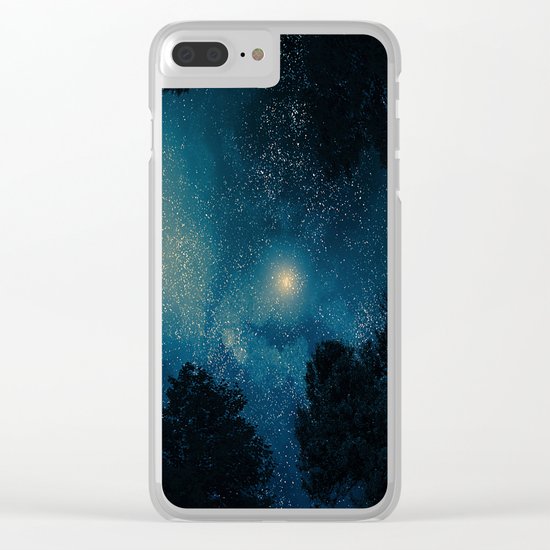 Stars & Trees Clear iPhone Case