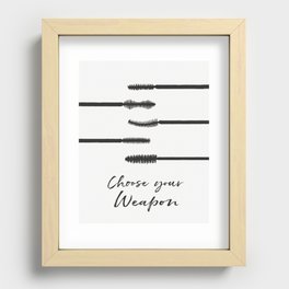 Choose Your Weapon Recessed Framed Print