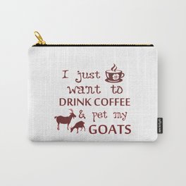 Coffee & Goats Carry-All Pouch