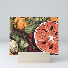Vegetables collection Mini Art Print