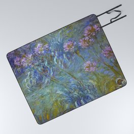 Agapanthus by Claude Monet Picnic Blanket
