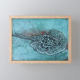 Stingray Framed Mini Art Print