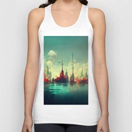 floating city Unisex Tank Top