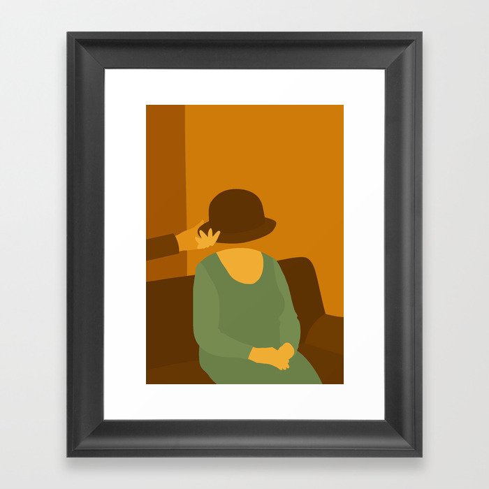The Man Who Mistook His Wife for a Hat — The Hat Framed Art Print