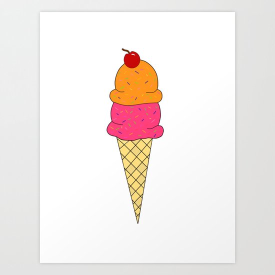 Frozen Yogurt Art Print