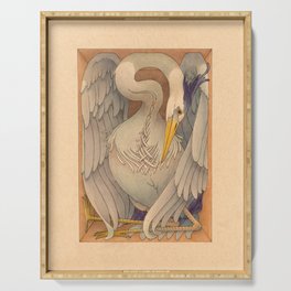 Great Blue Heron Serving Tray