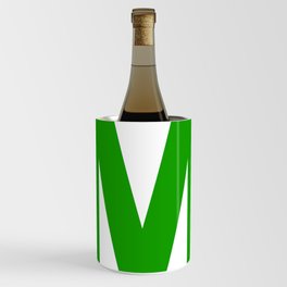 Letter M (Green & White) Wine Chiller